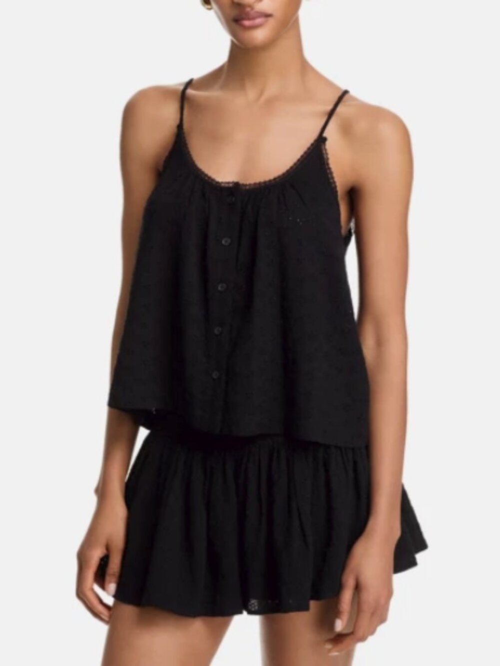 WAYF Zoe Eyelet Cami Size L-MSRP$78